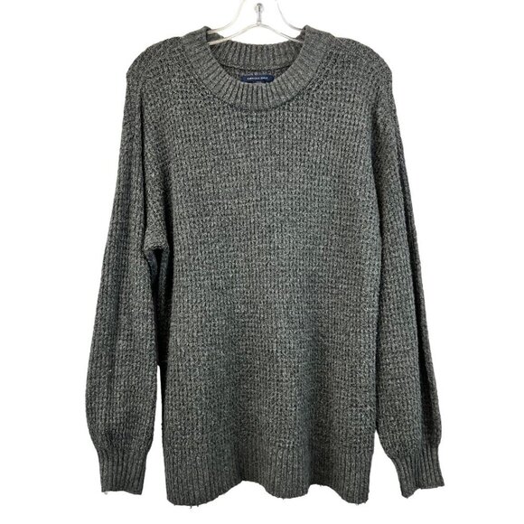 American Eagle Sweaters - American Eagle Womens Long Sleeve Crew Neck Gray Sweater Soft Small